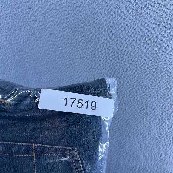 Seven Jeans Men's 34 Blue Denim Premium Stretch Bootcut Baggy Fits 37x32 Y2K - Picture 14 of 14